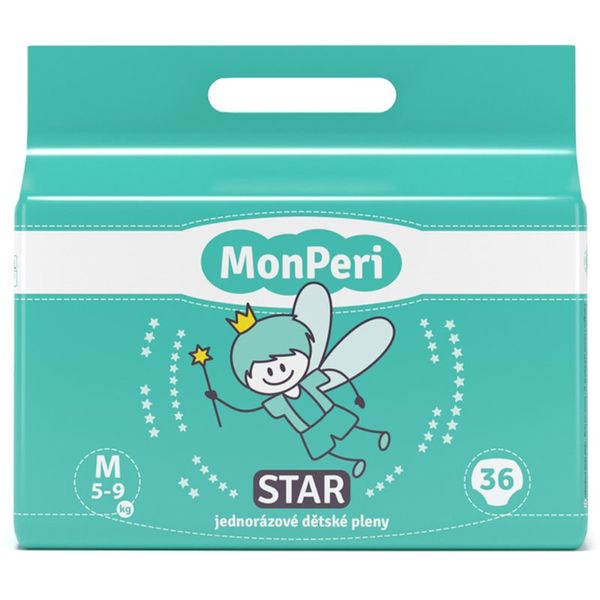 MonPeri MonPeri Star Size M plenice za enkratno uporabo 5-9 kg 36 kos