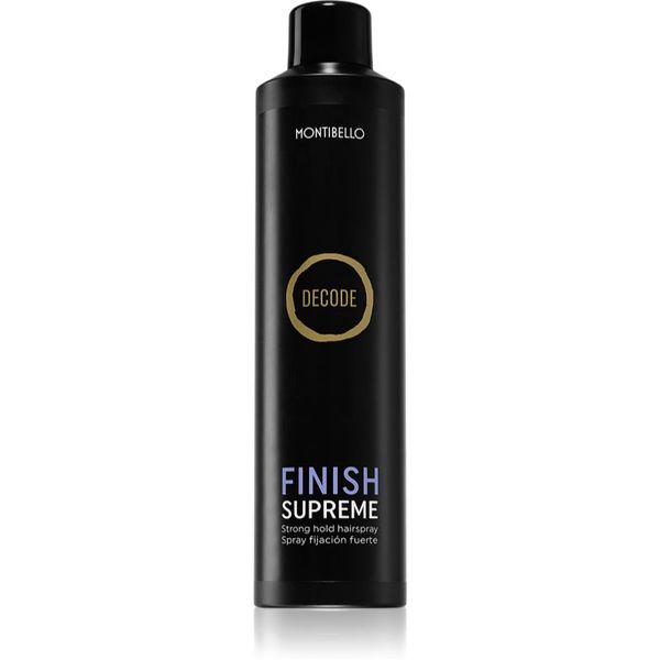 Montibello Montibello Decode Finish Supreme Spray lak za lase z ekstra močnim utrjevanjem odporen proti zračni vlagi 400 ml