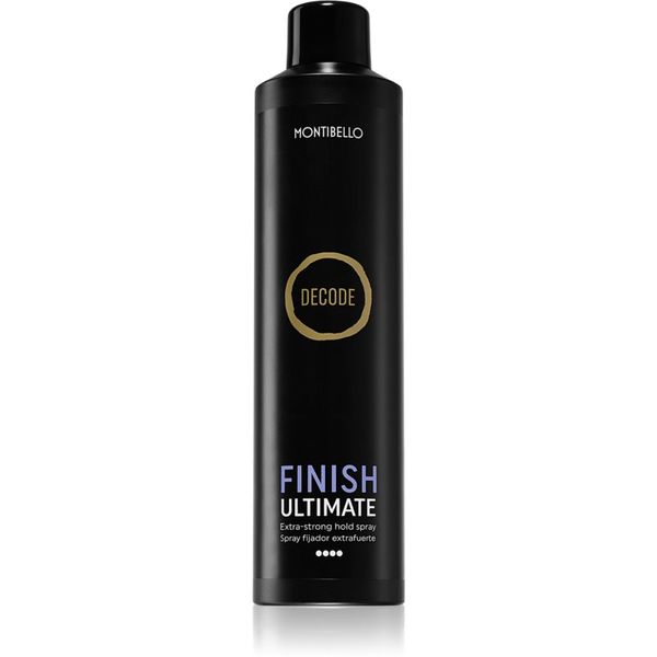 Montibello Montibello Decode Finish Ultimate Spray lak za lase z ekstra močnim utrjevanjem odporen proti zračni vlagi 400 ml