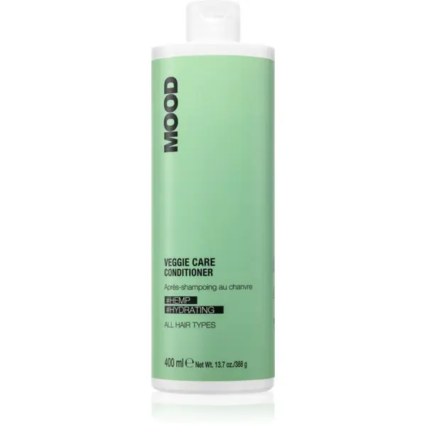 MOOD MOOD Veggie Care vlažilni balzam s konopljinim oljem za vse tipe las 400 ml