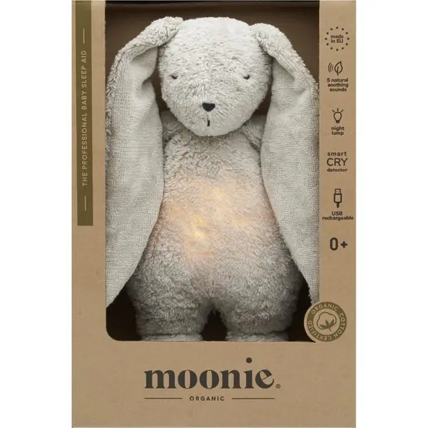 Moonie Moonie The Humming Friend 2.0 Organic Grey ninica z melodijo 1 kos