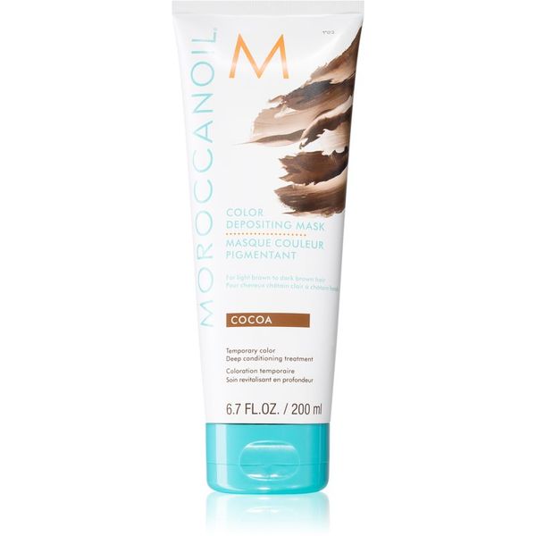 Moroccanoil Moroccanoil Color Depositing nežna hranilna maska brez permanentnih barvnih pigmentov Cocoa 200 ml