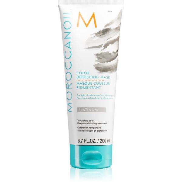 Moroccanoil Moroccanoil Color Depositing nežna hranilna maska brez permanentnih barvnih pigmentov Platinum 200 ml