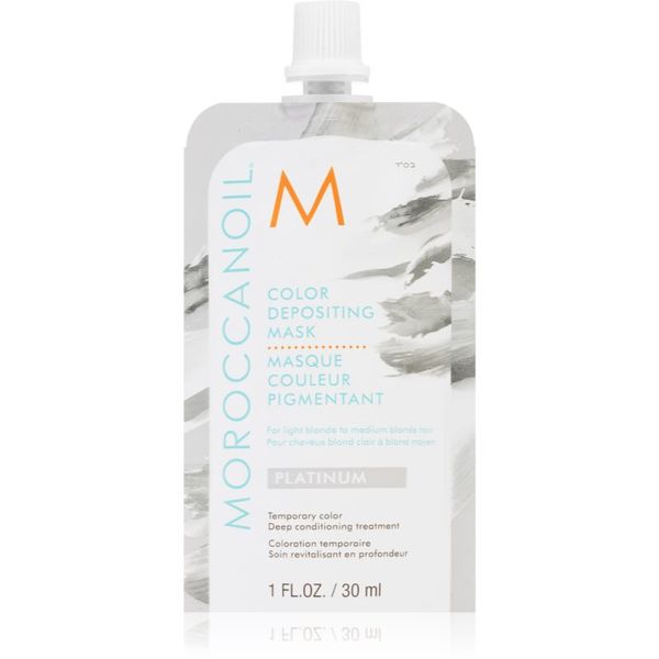 Moroccanoil Moroccanoil Color Depositing nežna hranilna maska brez permanentnih barvnih pigmentov Platinum 30 ml