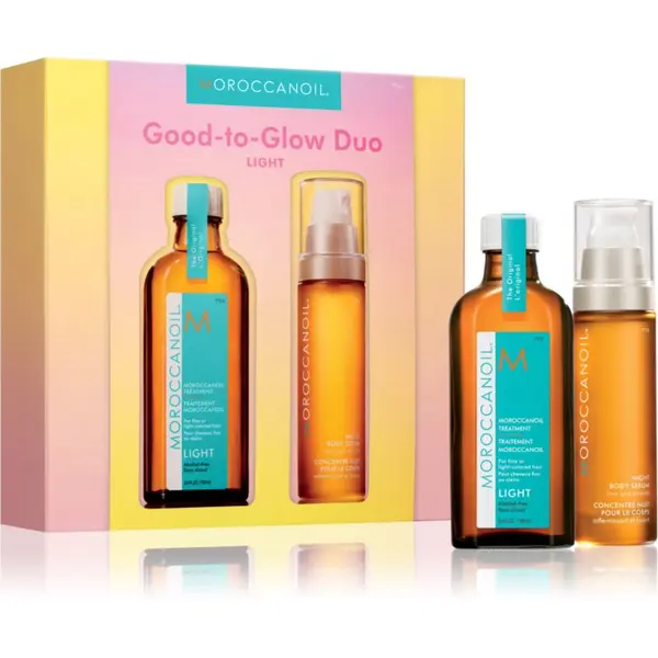 Moroccanoil Moroccanoil Good-to-Glow Duo Light set za lase in telo 1 kos
