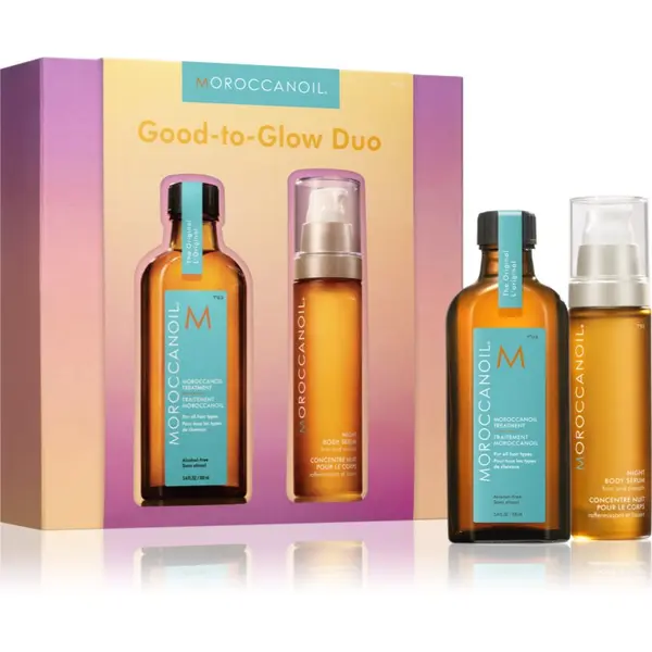 Moroccanoil Moroccanoil Good-to-Glow Duo set za lase in telo