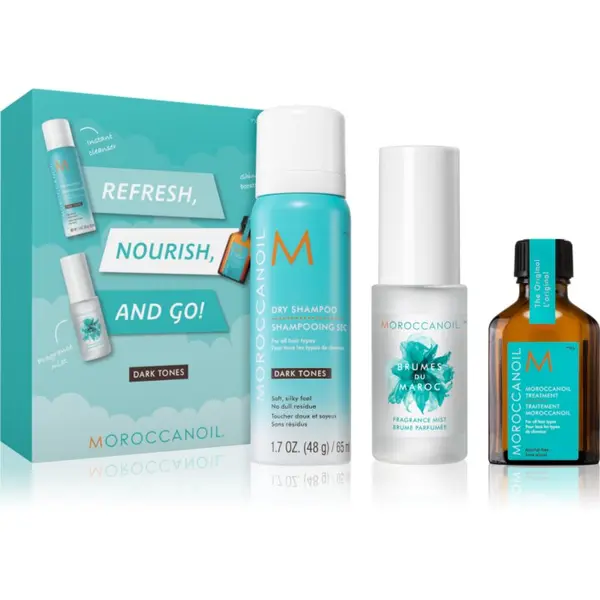 Moroccanoil Moroccanoil Refresh, Nourish, and Go! (Dark Tones) set za temne lase za ženske