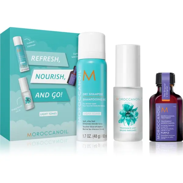 Moroccanoil Moroccanoil Refresh, Nourish, and Go! (Light Tones) set za blond lase za ženske