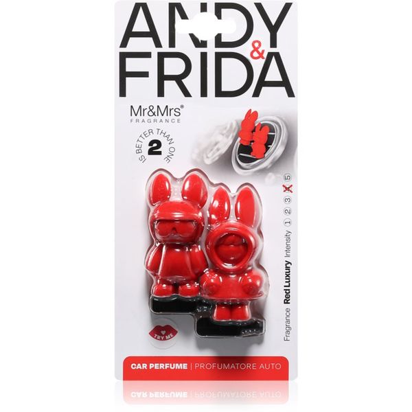 Mr & Mrs Fragrance Mr & Mrs Fragrance Andy & Frida Red Luxury dišava za avto 1 kos