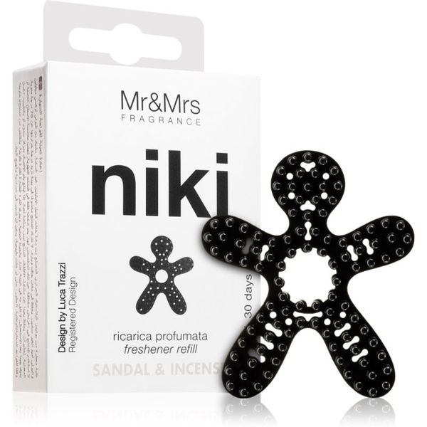 Mr & Mrs Fragrance Mr & Mrs Fragrance Niki Sandal & Incense dišava za avto nadomestno polnilo 1 kos