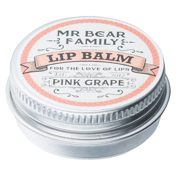 Mr Bear Family Mr Bear Family Pink Grape balzam za ustnice za moške 15 ml