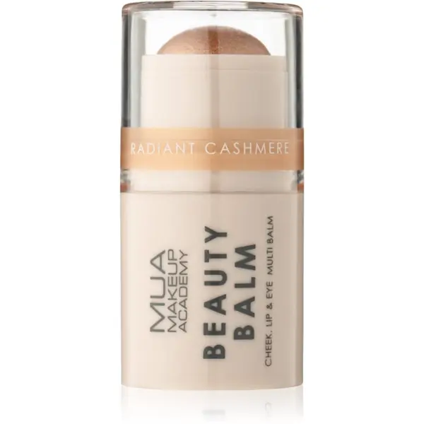 MUA Makeup Academy MUA Makeup Academy Beauty Balm kremasti osvetljevalec v paličici odtenek Radiant Cashmere 4 g