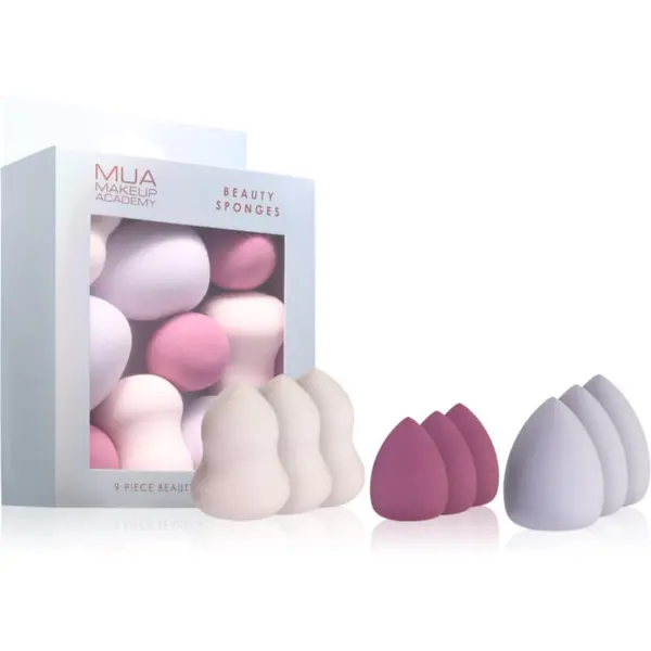 MUA Makeup Academy MUA Makeup Academy Beauty Sponge gobica za tekoči puder 9 kos