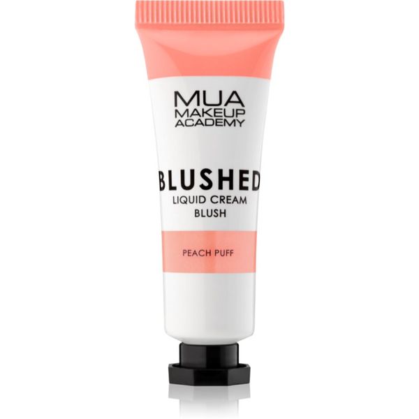 MUA Makeup Academy MUA Makeup Academy Blushed Liquid Blusher tekoče rdečilo odtenek Peach Puff 10 ml