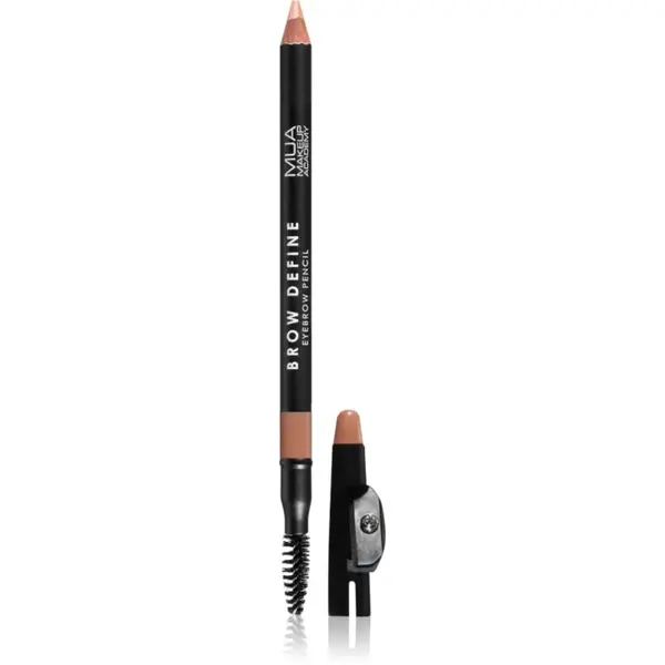 MUA Makeup Academy MUA Makeup Academy Brow Define dolgoobstojni svinčnik za obrvi s krtačko odtenek Fair 1,2 g