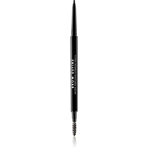 MUA Makeup Academy MUA Makeup Academy Brow Define natančni svinčnik za obrvi s krtačko odtenek Black 0,3 g