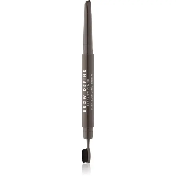 MUA Makeup Academy MUA Makeup Academy Brow Define svinčnik za obrvi s krtačko odtenek Dark Brown 0,25 g