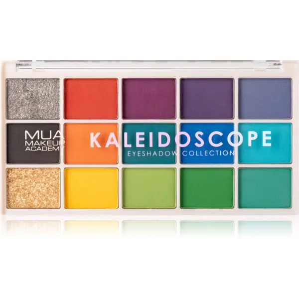 MUA Makeup Academy MUA Makeup Academy Eyeshadow Collection 15 Shade Palette paleta senčil za oči odtenek Kaleidoscope 12 g