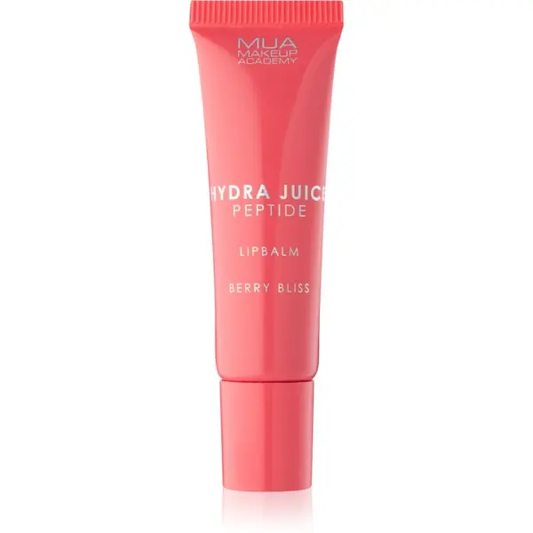 MUA Makeup Academy MUA Makeup Academy Hydra Juice Peptide Lip Balm vlažilni balzam za ustnice za sijaj dišave Berry Bliss (Strawberry) 10 ml