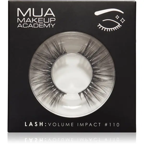 MUA Makeup Academy MUA Makeup Academy Lashes Volume Impact umetne trepalnice vrsta #110 1 par