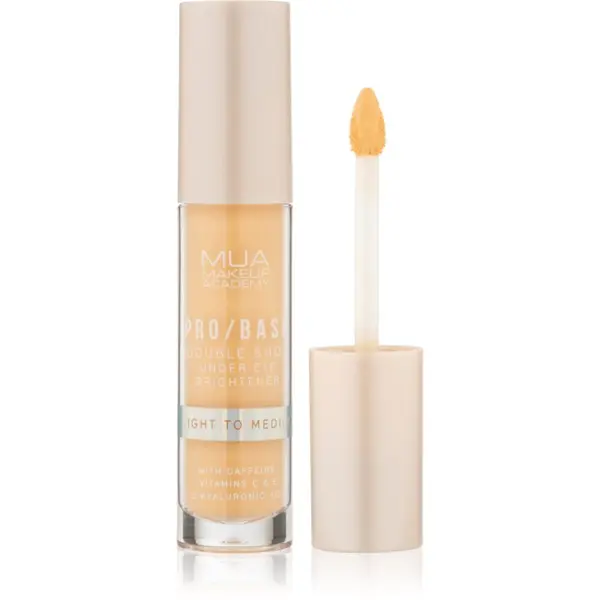 MUA Makeup Academy MUA Makeup Academy PRO/BASE Double Shot osvetljevalec za oči s kofeinom odtenek Light to Medium 5 ml