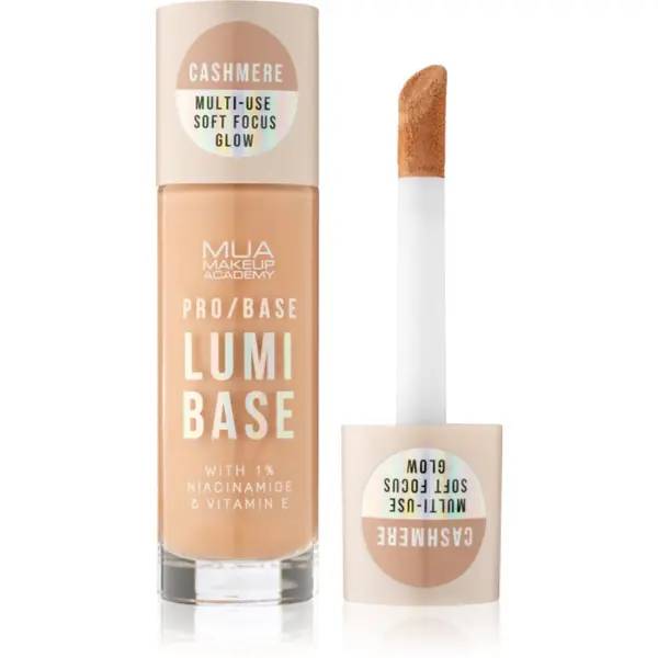 MUA Makeup Academy MUA Makeup Academy PRO/BASE Lumi Base posvetlitvena podlaga za ličila (primer) odtenek Cashmere (Warm) 33 ml