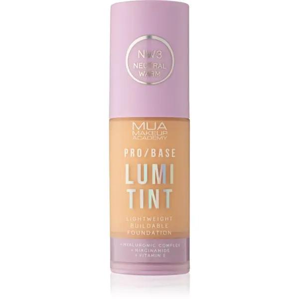 MUA Makeup Academy MUA Makeup Academy PRO/BASE Lumi Tint lahki tekoči puder odtenek NW3 30 ml