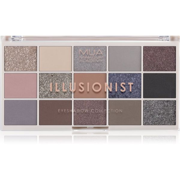 MUA Makeup Academy MUA Makeup Academy Professional 15 Shade Palette paleta senčil za oči odtenek Illusionist 12 g