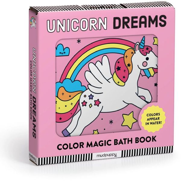 Mudpuppy Mudpuppy Color Magic Bath Book Unicorn Dreams knjiga za v vodo 0+ y 1 kos