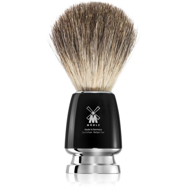 Mühle Mühle RYTMO Pure Badger čopič za britje iz dlake jazbeca Black Resin 1 kos