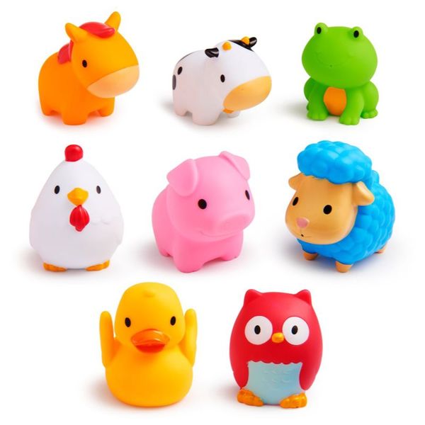 Munchkin Munchkin Bath Farm Bath Squirts igrača za v vodo 9 m+ 8 kos