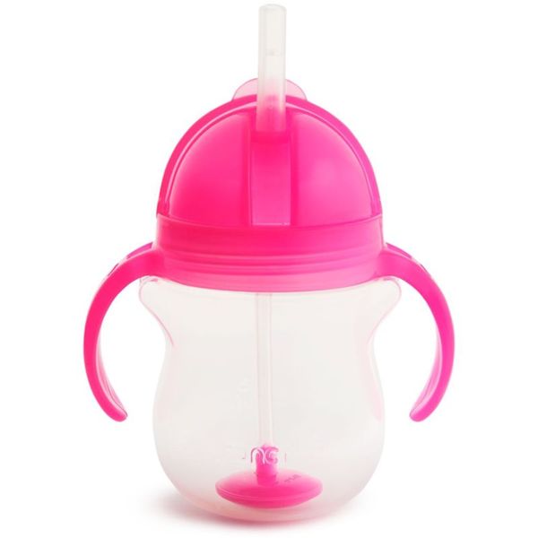 Munchkin Munchkin Click Lock™ Tip & Sip skodelica s slamico Pink 6 m+ 207 ml