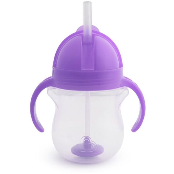 Munchkin Munchkin Click Lock™ Tip & Sip skodelica s slamico Purple 6 m+ 207 ml