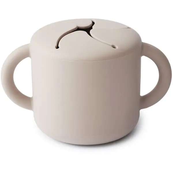 Mushie Mushie Baby Snack Cup skodelica za malico Ivory 1 kos