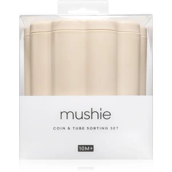 Mushie Mushie Coin & Tube Sorting Set razvrščevalna igra 10m+ 1 kos