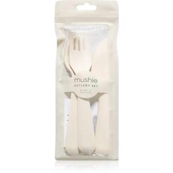 Mushie Mushie Cutlery pribor za otroke 3y+ Ivory 3 kos