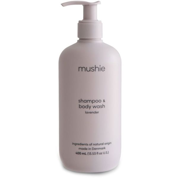 Mushie Mushie Organic Baby gel za prhanje in šampon 2v1 za otroke Lavender 400 ml