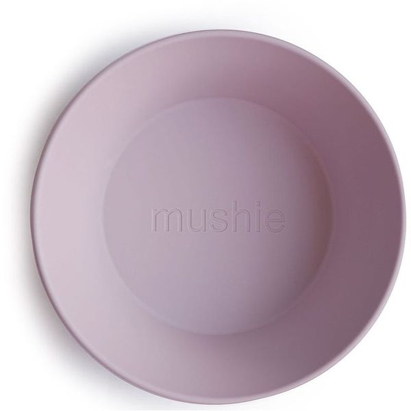 Mushie Mushie Round Dinnerware Bowl skledica Soft Lilac 2 kos