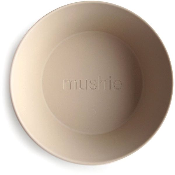 Mushie Mushie Round Dinnerware Bowl skledica Vanilla 2 kos