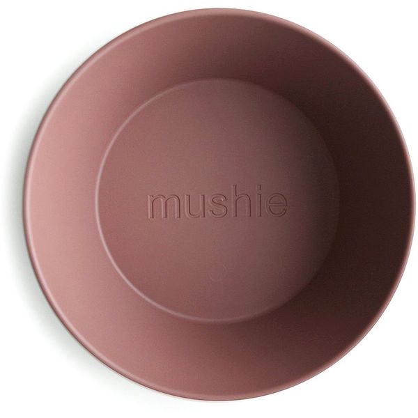 Mushie Mushie Round Dinnerware Bowl skledica Woodchuck 2 kos