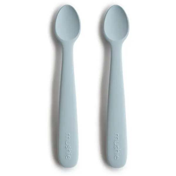 Mushie Mushie Silicone Feeding Spoons žlička Powder Blue 2 kos