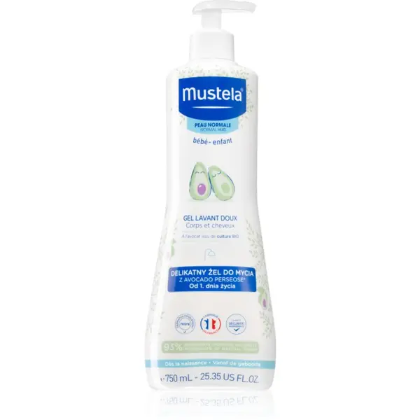 Mustela Mustela Bébé Bain gel za umivanje las in telesa za otroke 750 ml