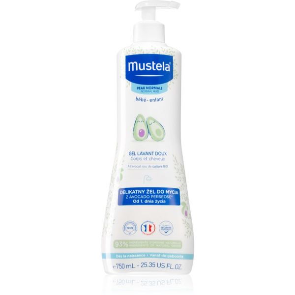 Mustela Mustela Bébé Bain gel za umivanje las in telesa za otroke 750 ml