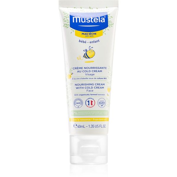 Mustela Mustela Bébé Dry Skin hranilna krema za suho kožo za otroke od rojstva 40 ml
