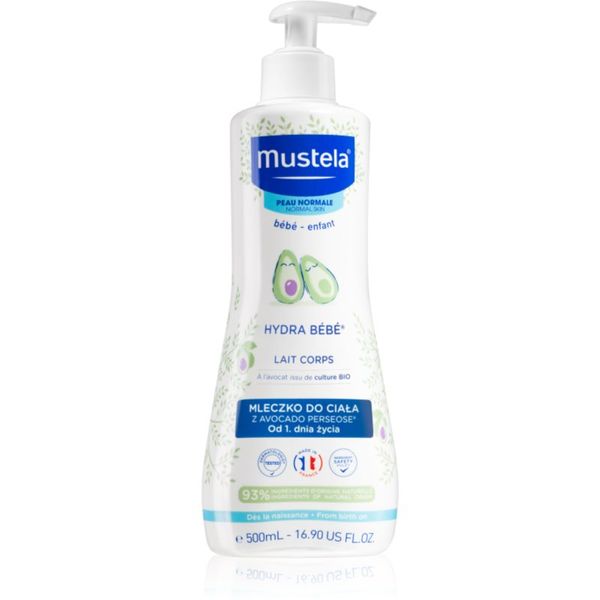 Mustela Mustela Bébé Hydra Bébé vlažilni losjon za telo za otroško kožo 500 ml