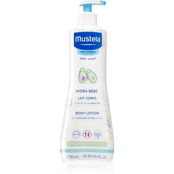 Mustela Mustela Bébé Hydra Bébé vlažilni losjon za telo za otroško kožo 750 ml