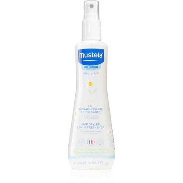 Mustela Mustela Bébé osvežilna voda za telo in lase 200 ml