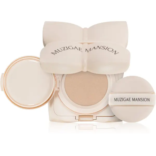 MUZIGAE MANSION MUZIGAE MANSION Sleek Water Cushion dolgoobstojni tekoči puder v gobici z vlažilnim učinkom odtenek N23 15 g