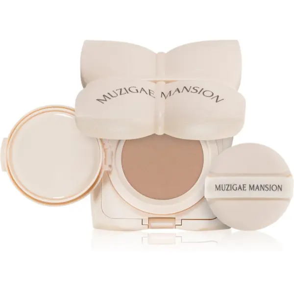 MUZIGAE MANSION MUZIGAE MANSION Sleek Water Cushion dolgoobstojni tekoči puder v gobici z vlažilnim učinkom odtenek P21 15 g