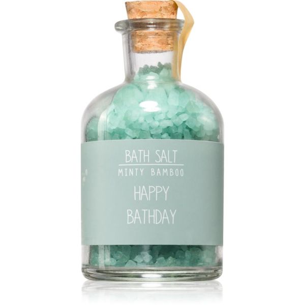 My Flame My Flame Minty Bamboo Happy Bathday relaksacijska sol za kopel 180 g